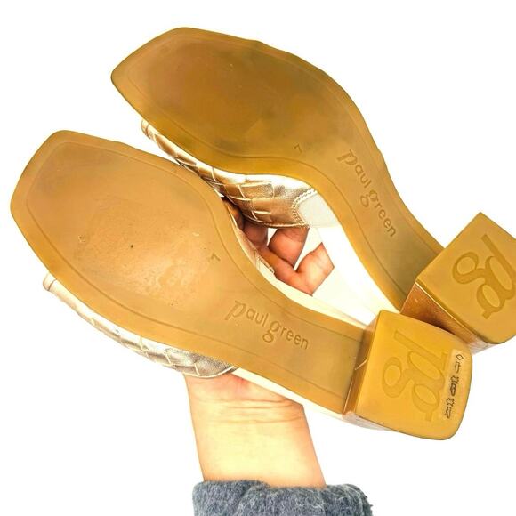 Paul Green Tisha Mule Heel Rosato Nappa Metallic size UK 7 / US 9.5 - Picture 5 of 10